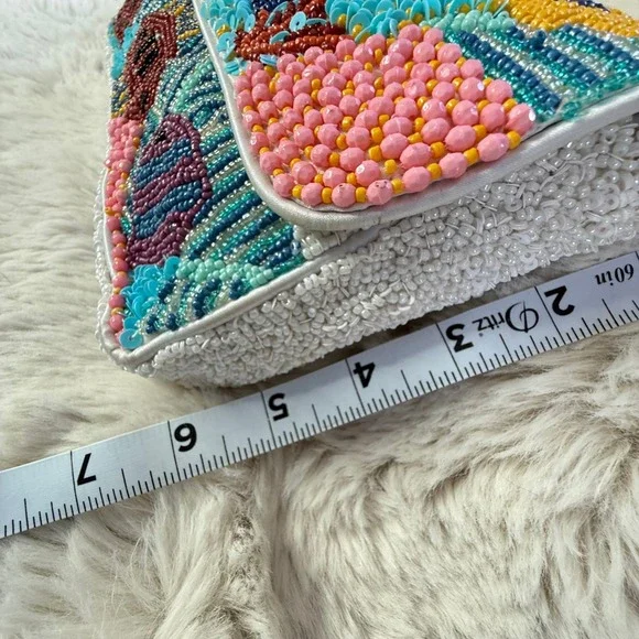 TikTok Viral Beaded Handbag Coral Reef Fish Ocean Theme - Picture 5 of 7